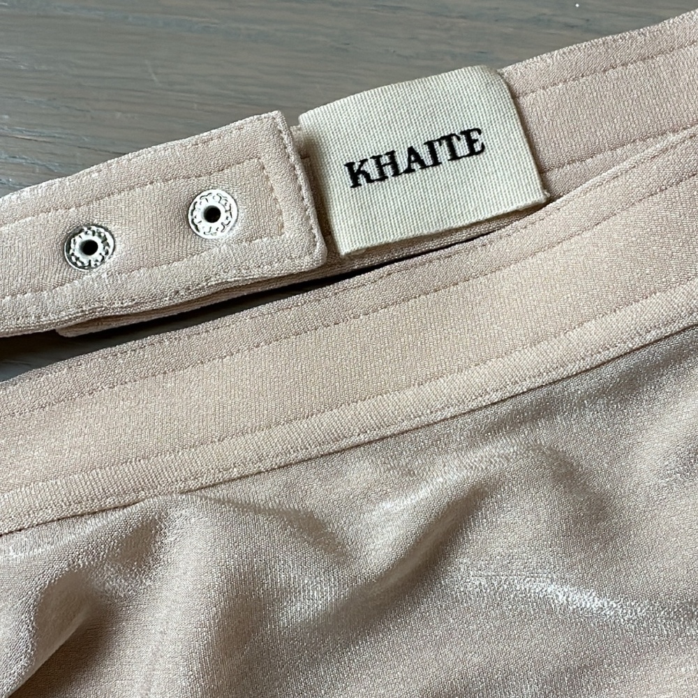 KHAITE  Devon Off-The-Shoulder Open-Back Jersey Bodysuit - Pink - Picture 2 of 4